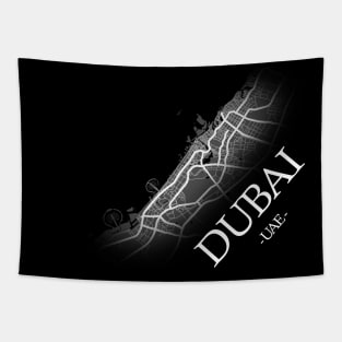 Dubai City Map - UAE Cartography Tapestry