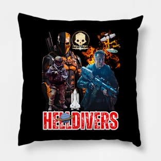 helldivers space Pillow