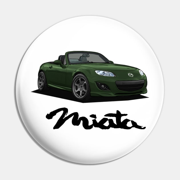 Mazda MX-5 Miata NC - NC2 Green Pin by Woreth