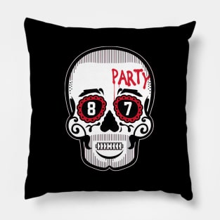 Travis Kelce Sugar Skull Pillow