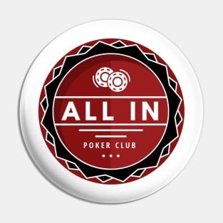 Poker Club All In Pin