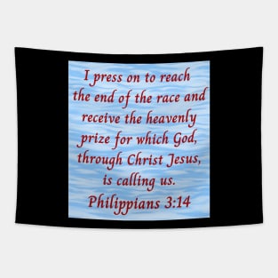 Bible Verse Philippians 3:14 Tapestry