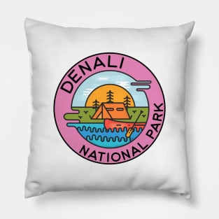 Denali National Park Alaska Camping Canoe Pillow