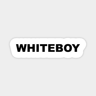 Whiteboy :: Retro 90s Heavy Metal Design Magnet
