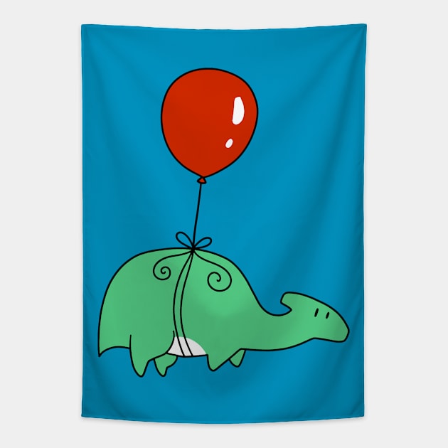 Balloon Hadrosaurid Tapestry by saradaboru