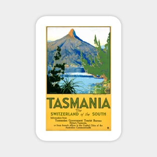 Vintage Travel Poster Australia Tasmania Magnet