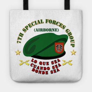 7th SFG Beret - Spanish Tote