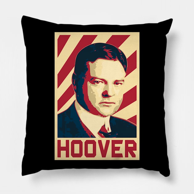 Herbert Hoover Pillow by Nerd_art