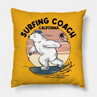 Surfing Coach California Pillow