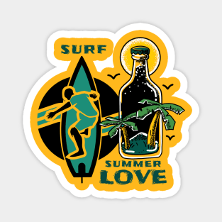 The 3 most important things in life: surf, surf, surf. Magnet