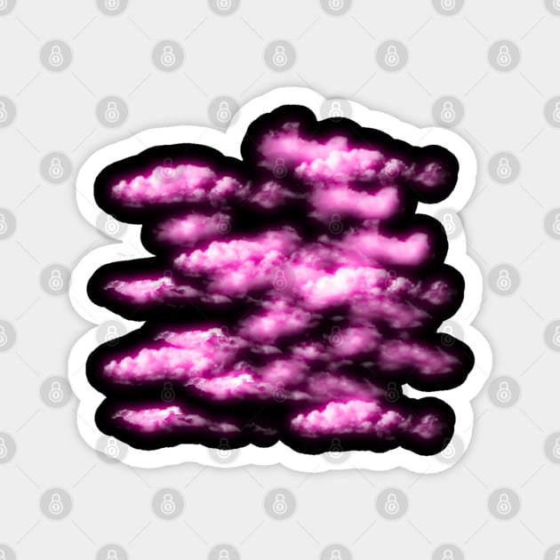 Pink Clouds - Night Sky Magnet by ArtsoftheHeart