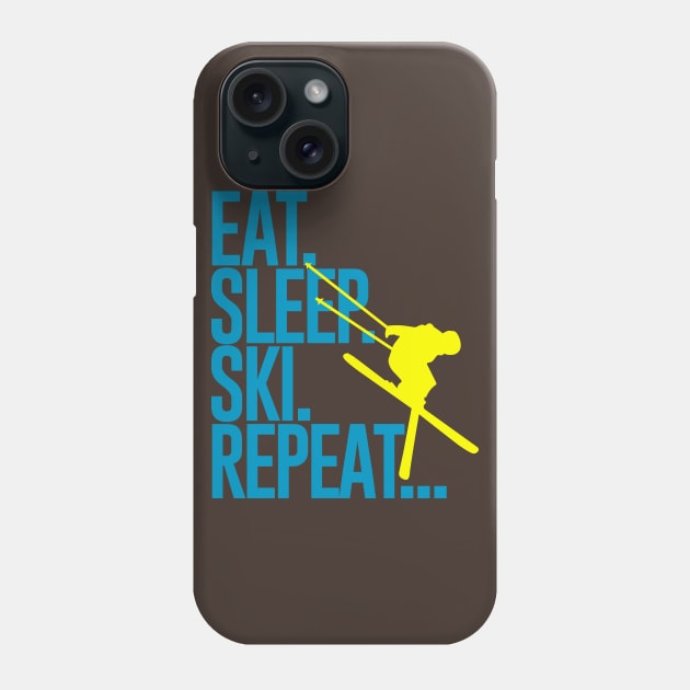 eat sleep ski repeat... Phone Case by CheesyB