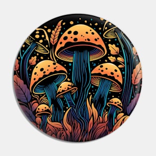 Magic Mushrooms Pin