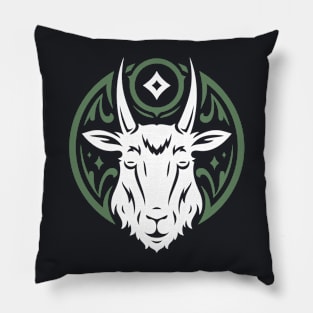 Vintage Capricorn Zodiac Symbol // Proud Capricorn Horoscope Sign Astrology Pillow