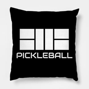 Pickleball Court Graphic Pillow