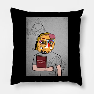 Discover the Essence of Richard - A MaleMask NFT with AbstractEye Color and Davinci Background Pillow