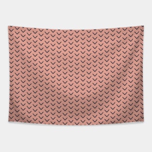 Arrows - Coral Pink + Navy Tapestry