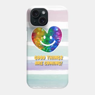 Smiling heart face, good things are coming Phone Case