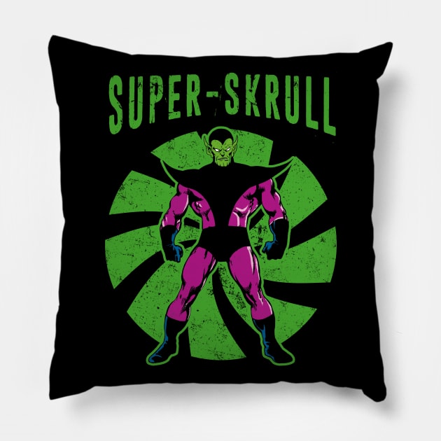 Super-Skrull Pillow by OniSide