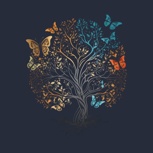 Beautiful Butterfly Tree by Kertz TheLegend