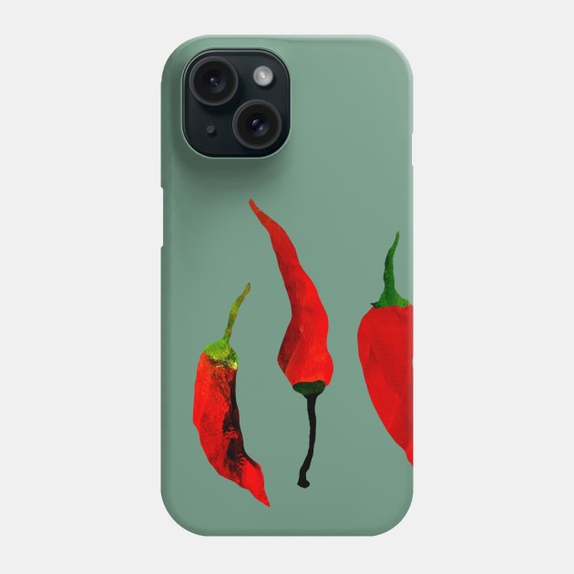 red hot pepper Phone Case by tetiana12.art