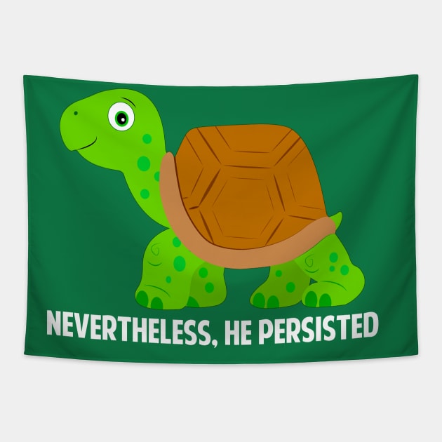 Cute Tortoise Cartoon Tapestry by PenguinCornerStore