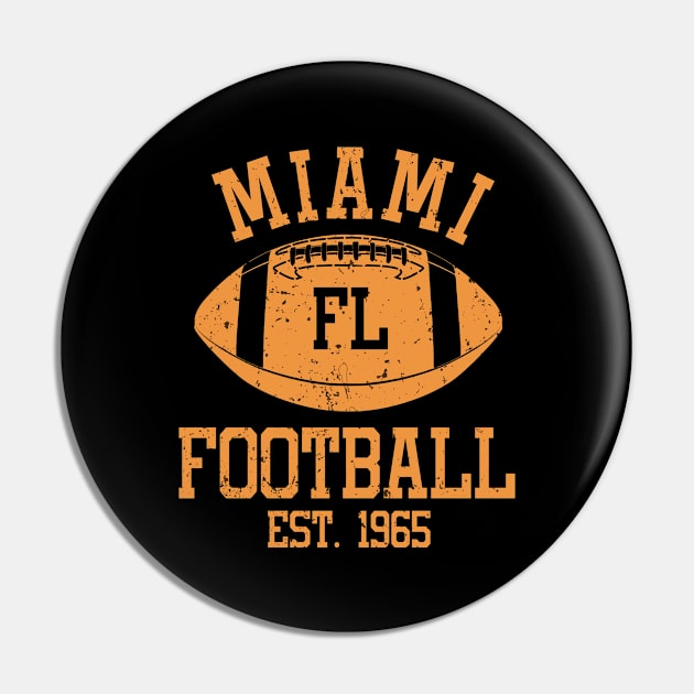 Miami Football Fan Gift Present Idea Pin by Bestseller