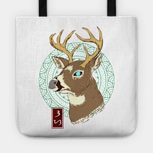 Deer - White Tote