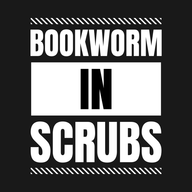 Bookworm in Scrubs: A Gift for Registered Nurses Who Love Reading - Unique Apparel by YUED