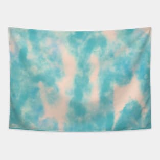 Turquoise Abstract Pattern Tapestry