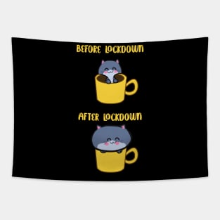 Before and after lockdown Tapestry