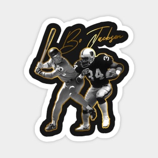 Bo Jackson Gold Tribute Magnet