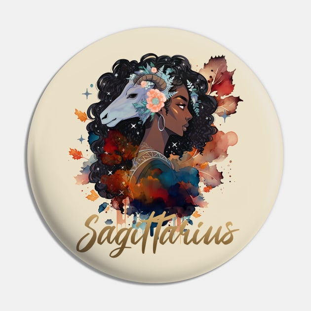 Zodiac - Sagittarius Pin by T-shirt Factory