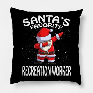 Santas Favorite Recreation Worker Christmas Pillow