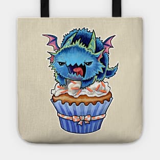 Cupcake dragon angry static Tote