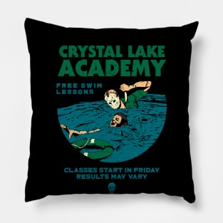 Crystal Lake's Free Swim Lessons Pillow