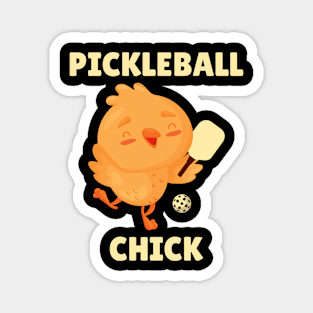 Pickleball Chick - Cute Chick Magnet