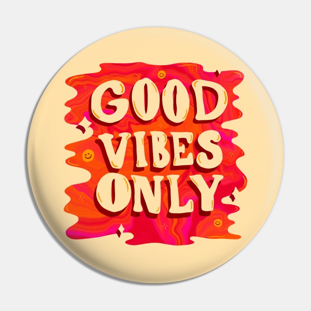 Good Vibes Only Pin by Doodle by Meg