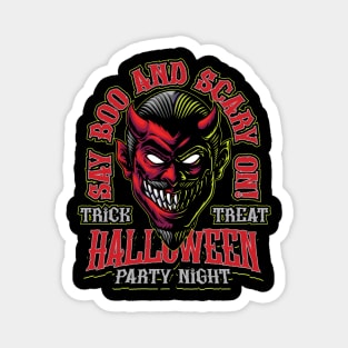 Halloween - Devil Illustration Magnet