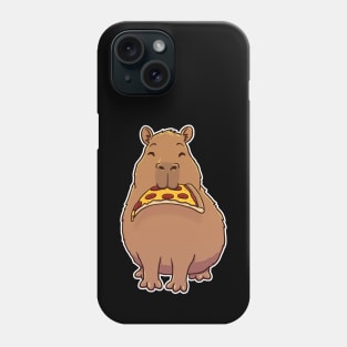 Capybara Pepperoni Pizza Phone Case