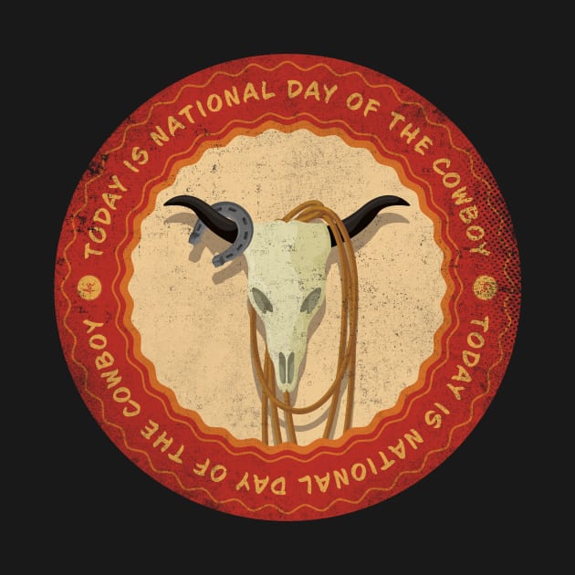 Today is National Day of the Cowboy Badge by lvrdesign