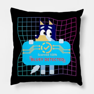 Bluey- Bluey Detected Fanart Pillow