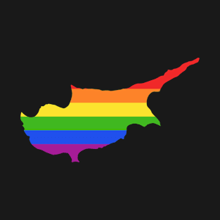 Cyprus Rainbow Flag for proud LGTBQ Cypriots T-Shirt