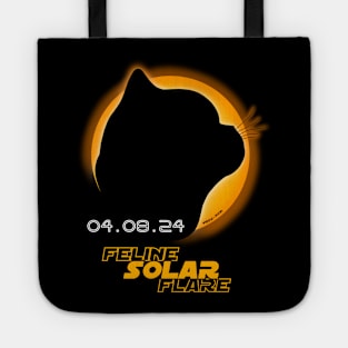 Feline Solar Flare - Total Solar Eclipse 2024 Tote