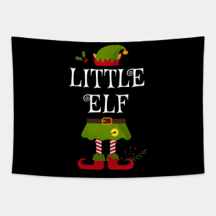 Little Elf Shirt , Family Matching Group Christmas Shirt, Matching T Shirt for Family, Family Reunion Shirts Tapestry