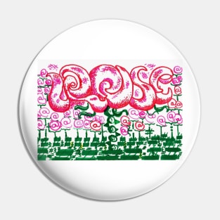 Rose Garden In Type Pin