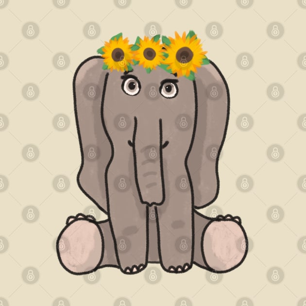 Cute baby elephant by Antiope