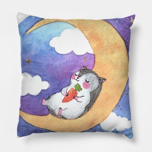 moon hamster Pillow