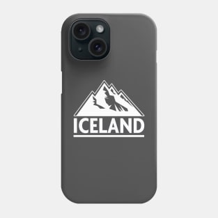 Iceland Mountain T-shirt Phone Case