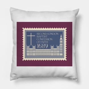 Reformed christian art. Second London Baptist Confession of Faith - 1689. Pillow